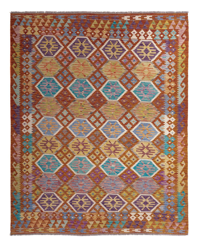 Tappeto Kelim - Splash - 247 x 201 cm - multicolore