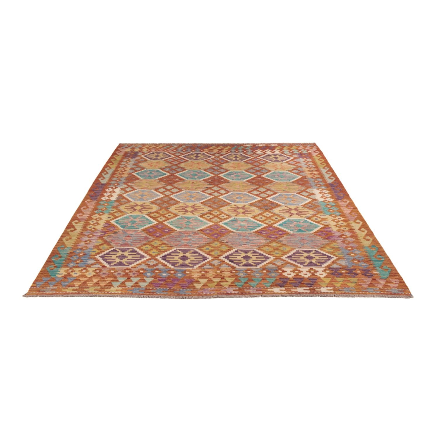 Tappeto Kelim - Splash - 247 x 201 cm - multicolore