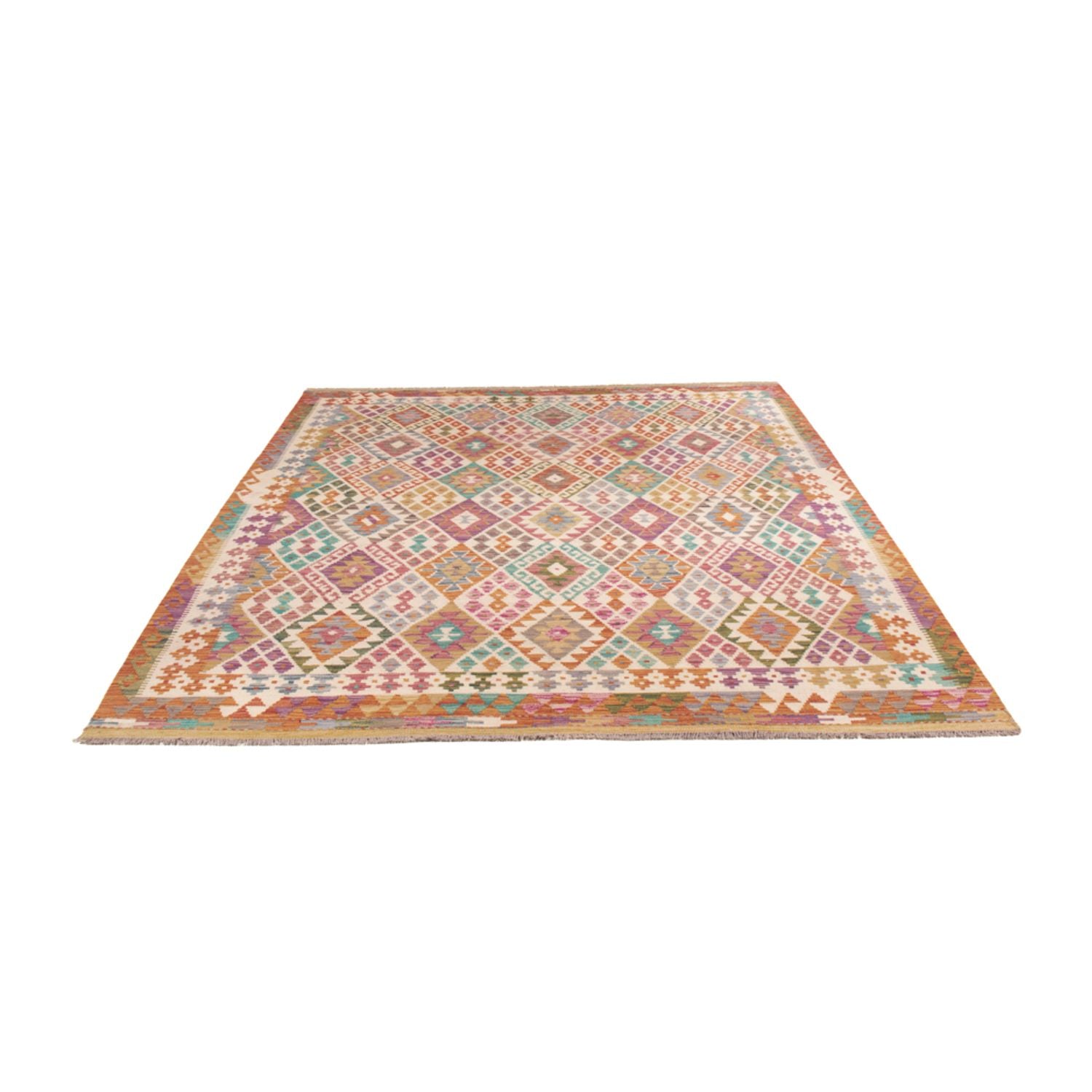 Tappeto Kelim - Splash - 246 x 204 cm - multicolore