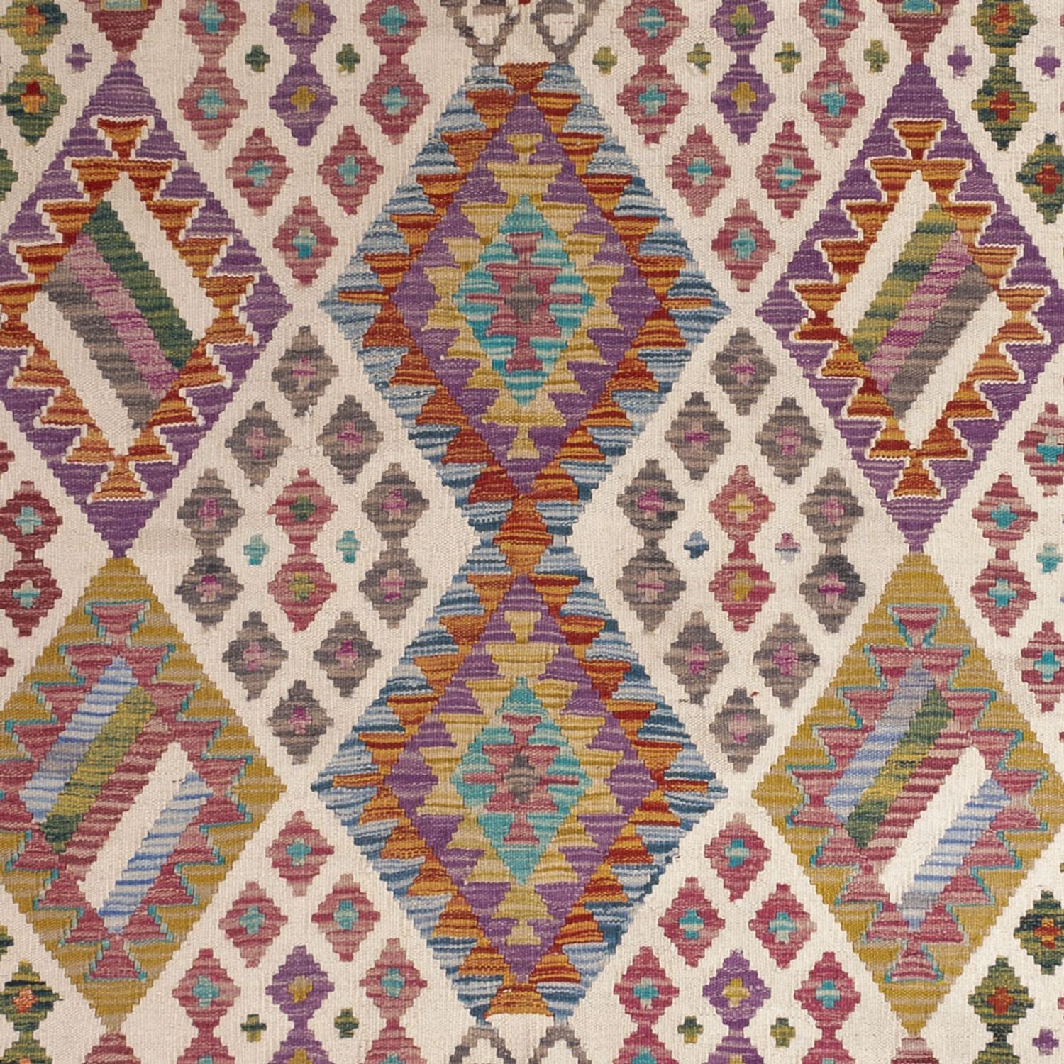 Tappeto Kelim - Splash - 243 x 201 cm - multicolore