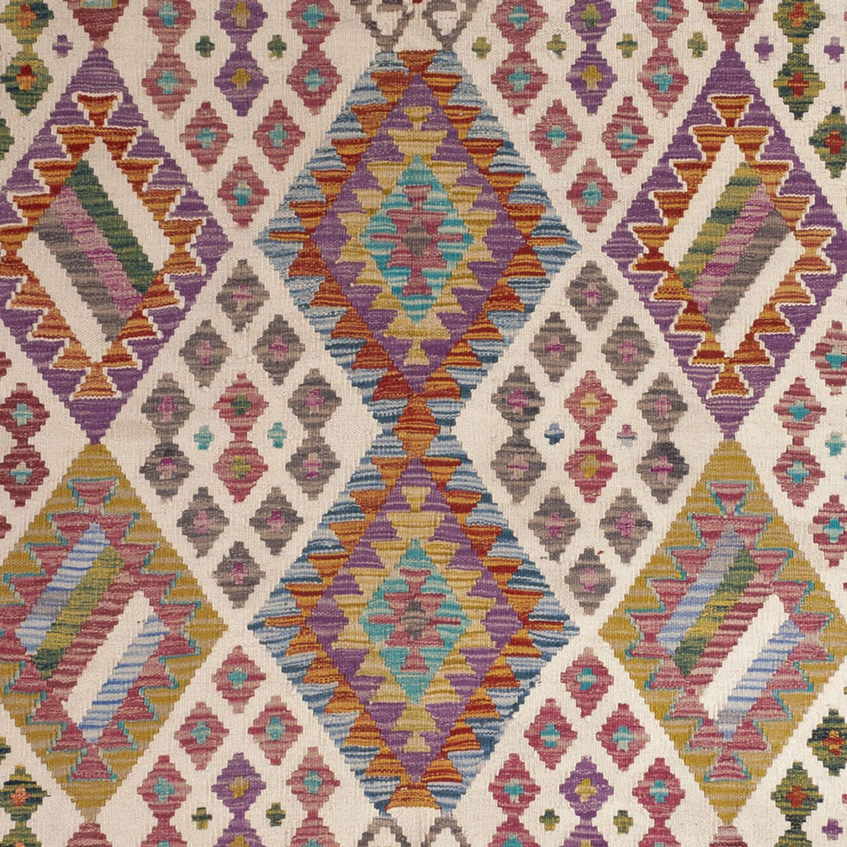 Tappeto Kelim - Splash - 243 x 201 cm - multicolore