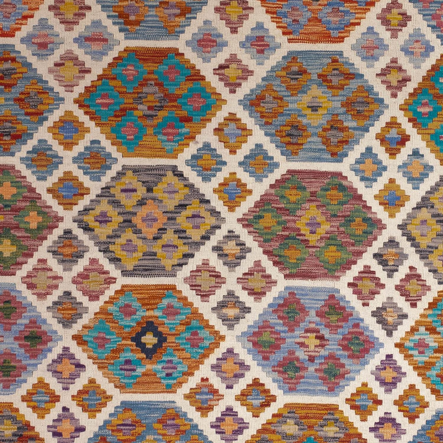 Tappeto Kelim - Splash - 255 x 205 cm - multicolore