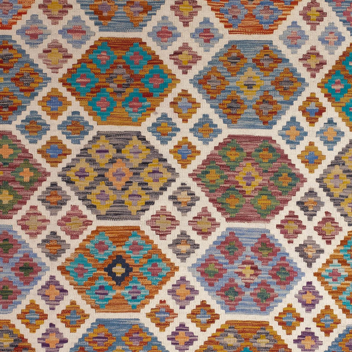 Tappeto Kelim - Splash - 255 x 205 cm - multicolore