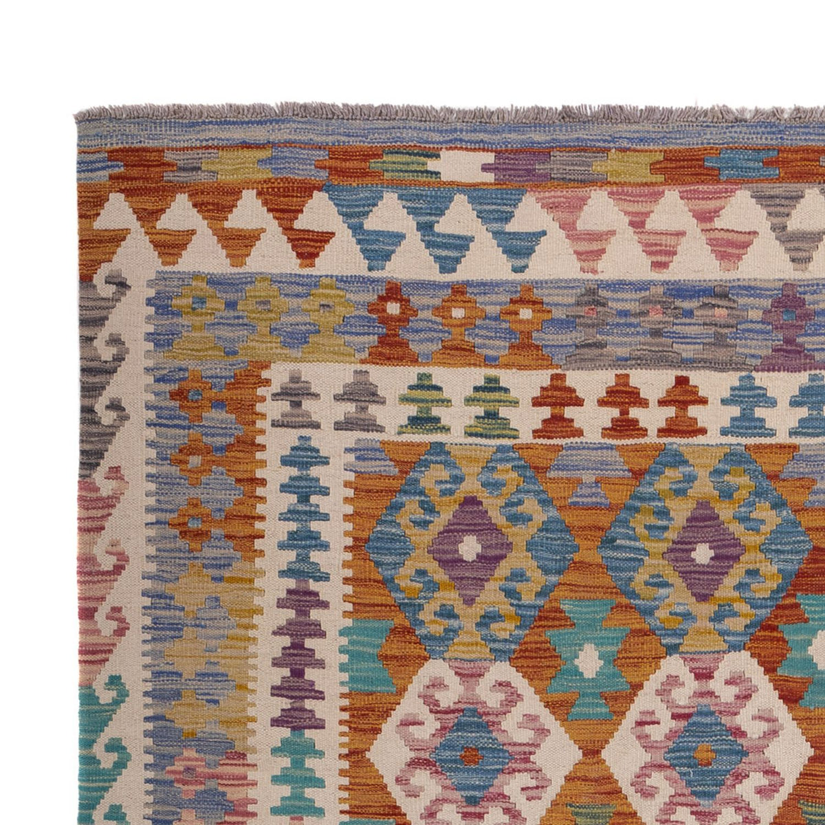 Tappeto Kelim - Splash - 256 x 198 cm - multicolore