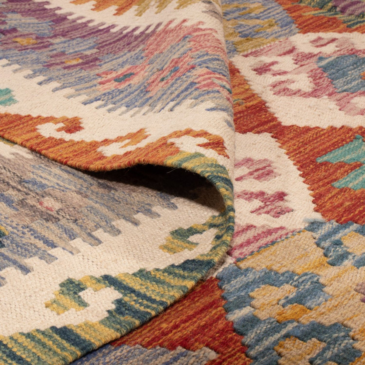 Tappeto Kelim - Splash - 256 x 198 cm - multicolore