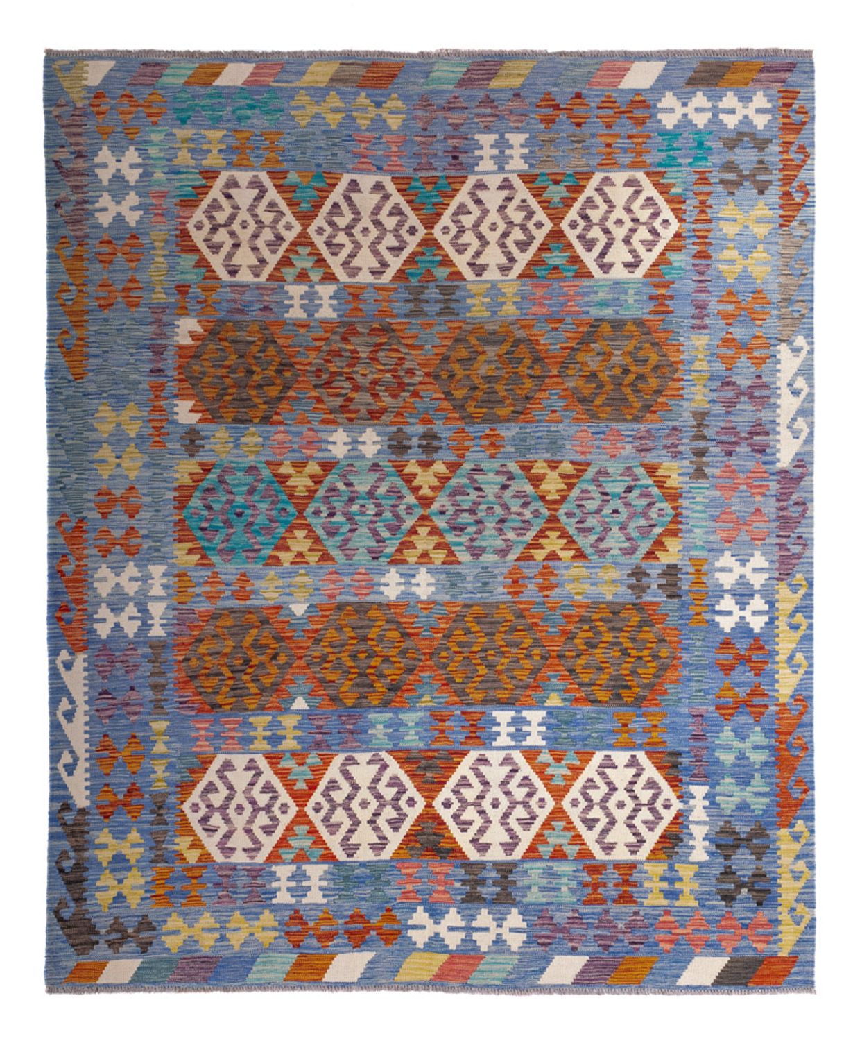 Tappeto Kelim - Splash - 244 x 205 cm - multicolore