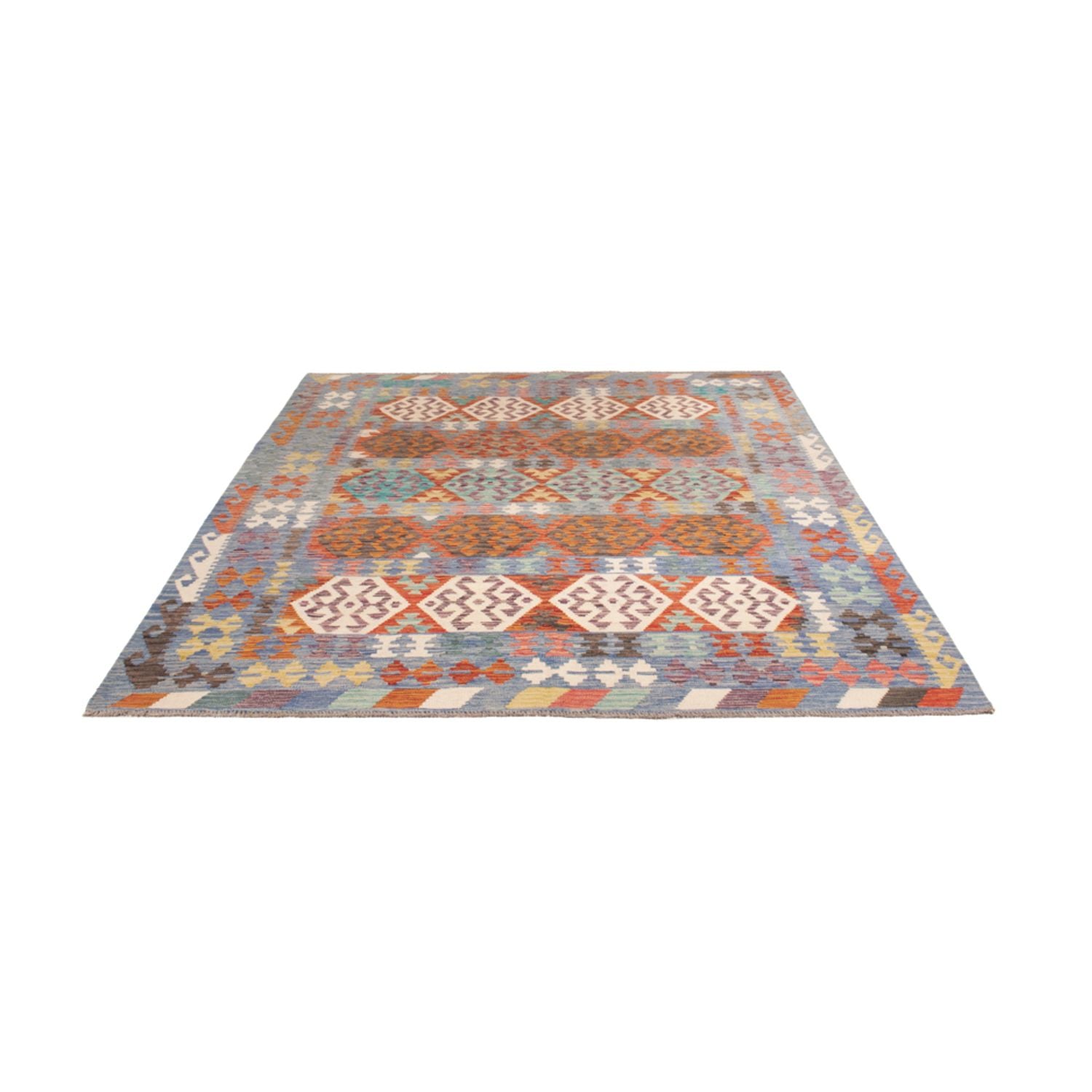 Tappeto Kelim - Splash - 244 x 205 cm - multicolore
