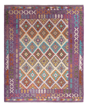 Tappeto Kelim - Splash - 246 x 206 cm - multicolore