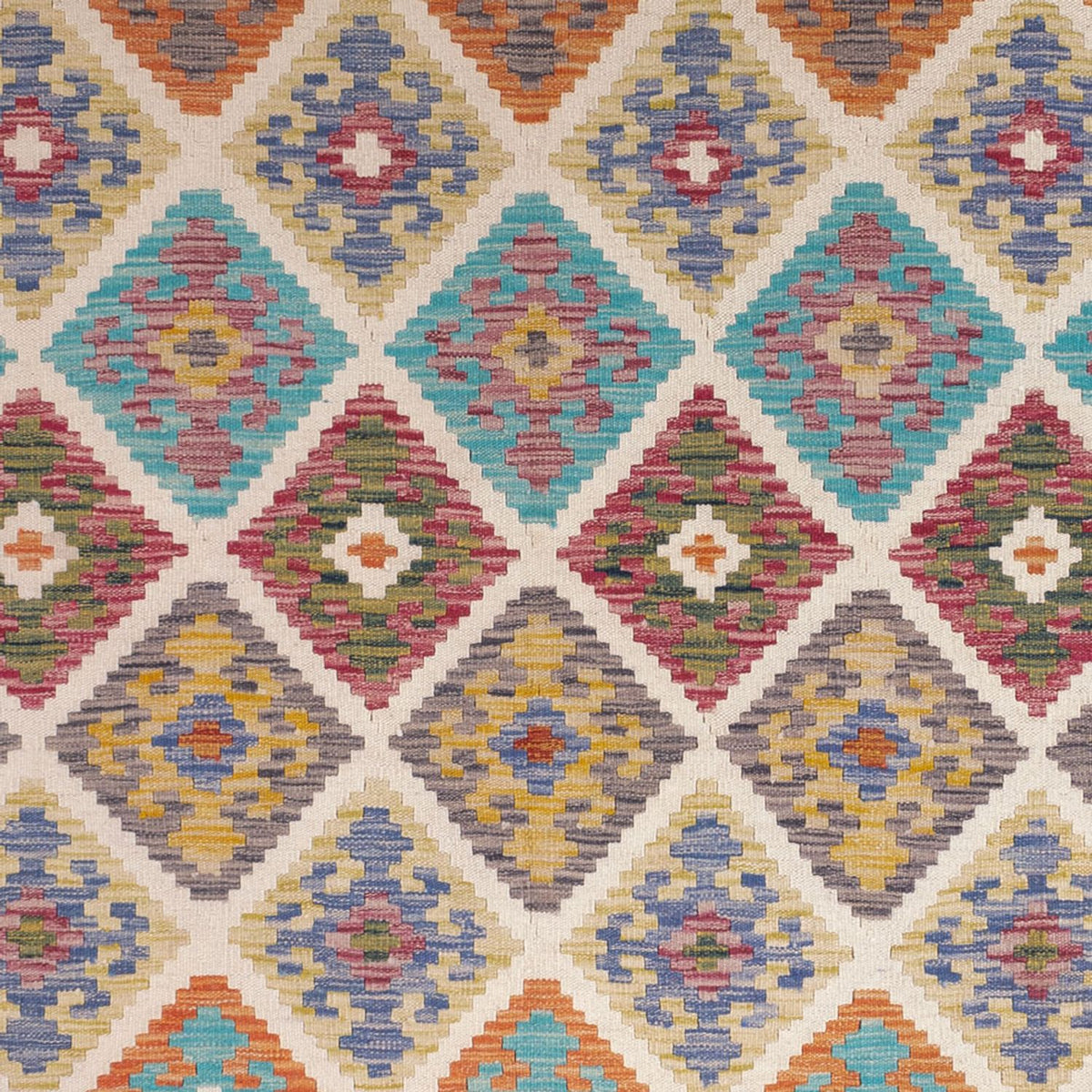 Tappeto Kelim - Splash - 246 x 206 cm - multicolore