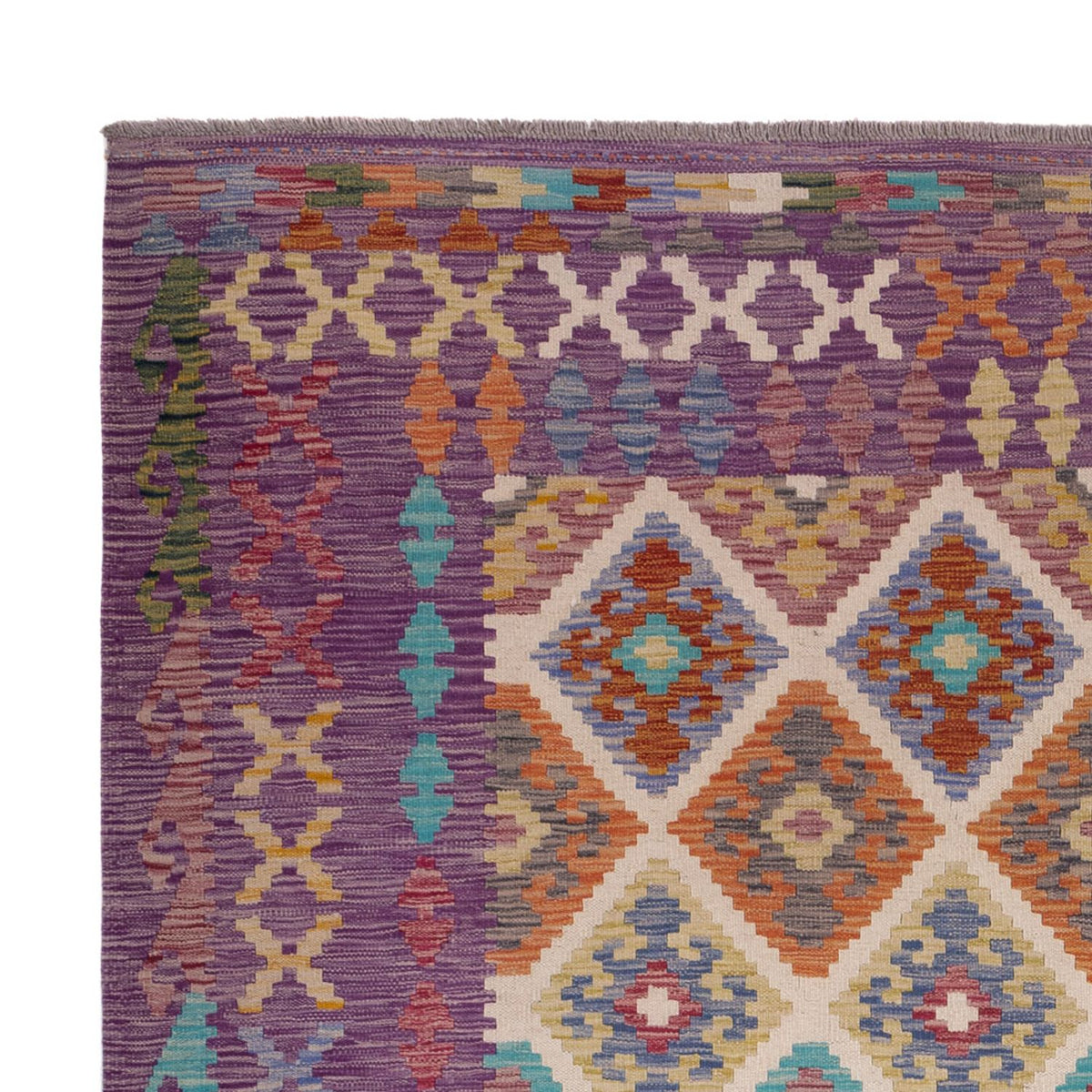 Tappeto Kelim - Splash - 246 x 206 cm - multicolore