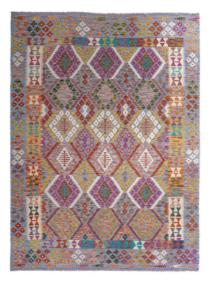 Tappeto Kelim - Splash - 250 x 191 cm - multicolore