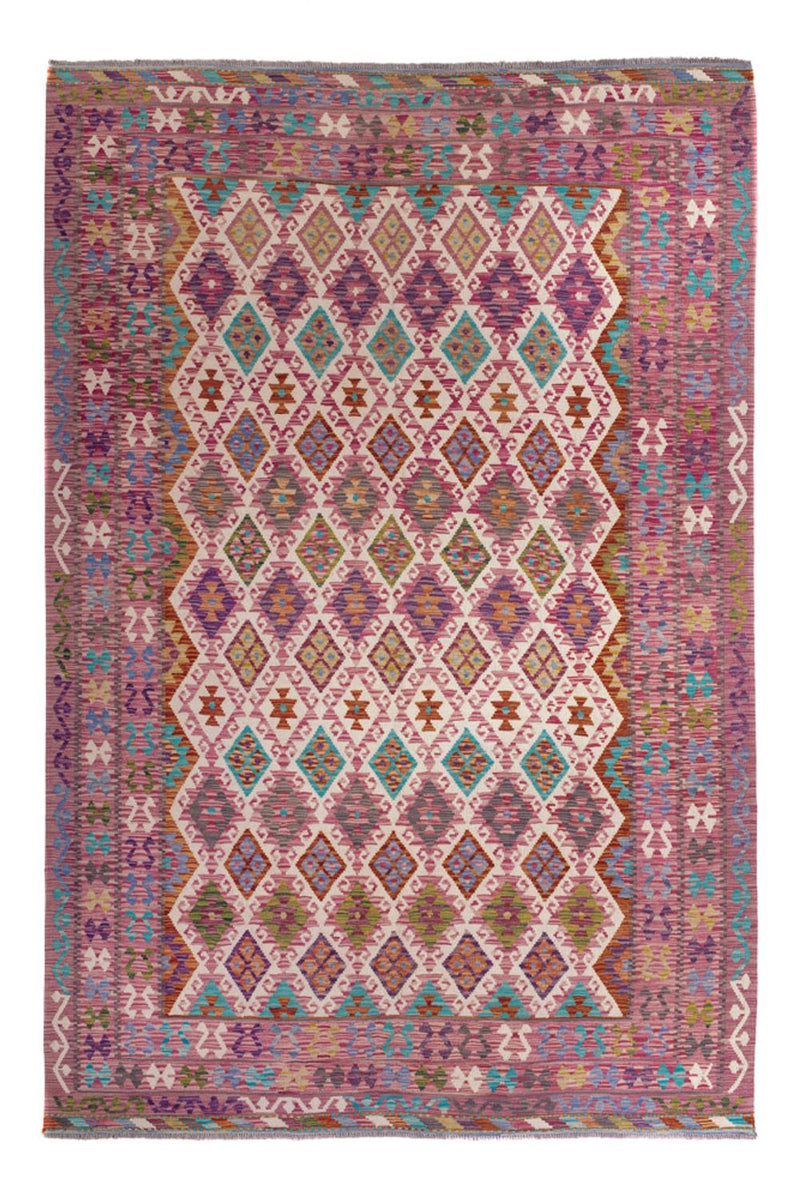 Tappeto Kelim - Splash - 308 x 215 cm - multicolore