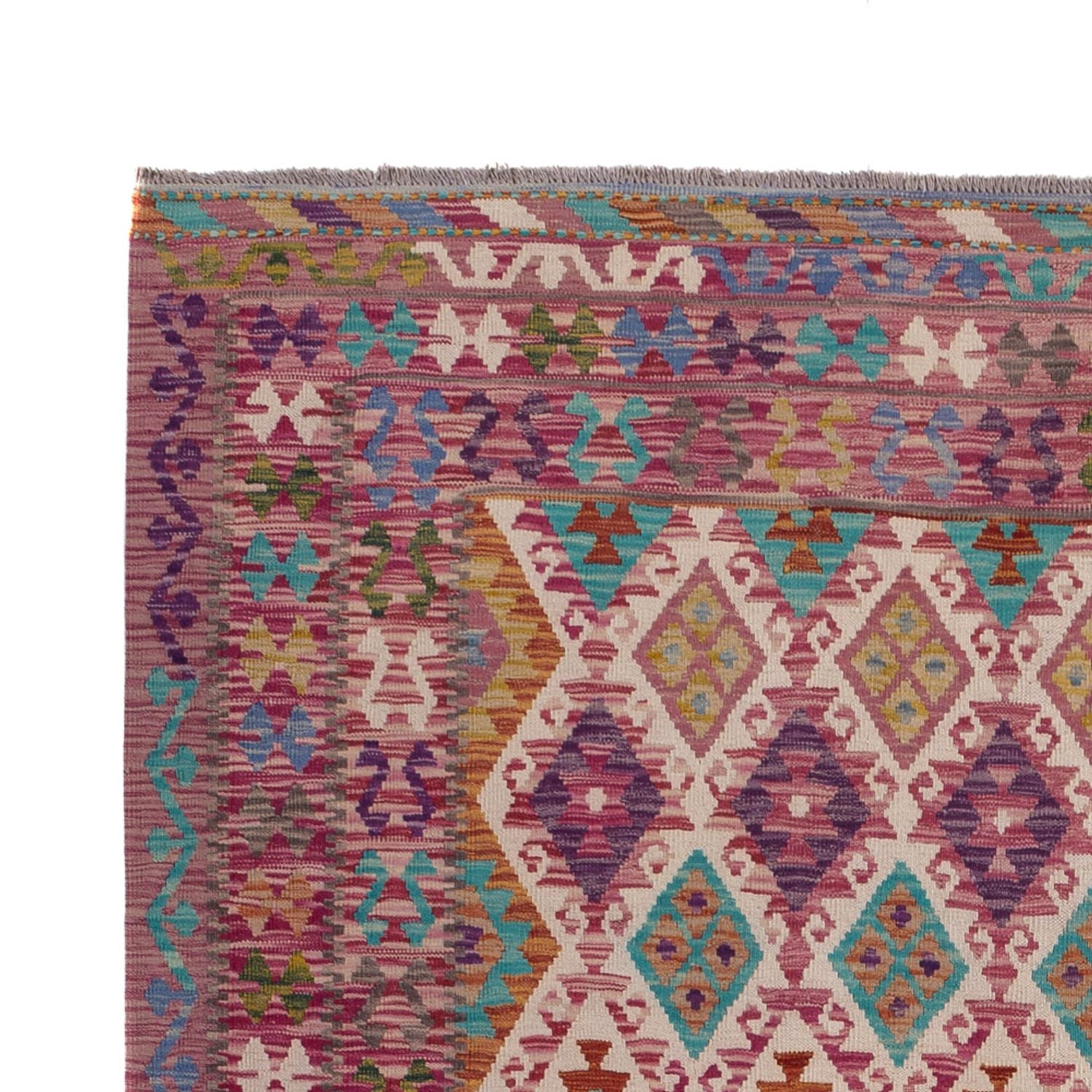 Tappeto Kelim - Splash - 308 x 215 cm - multicolore