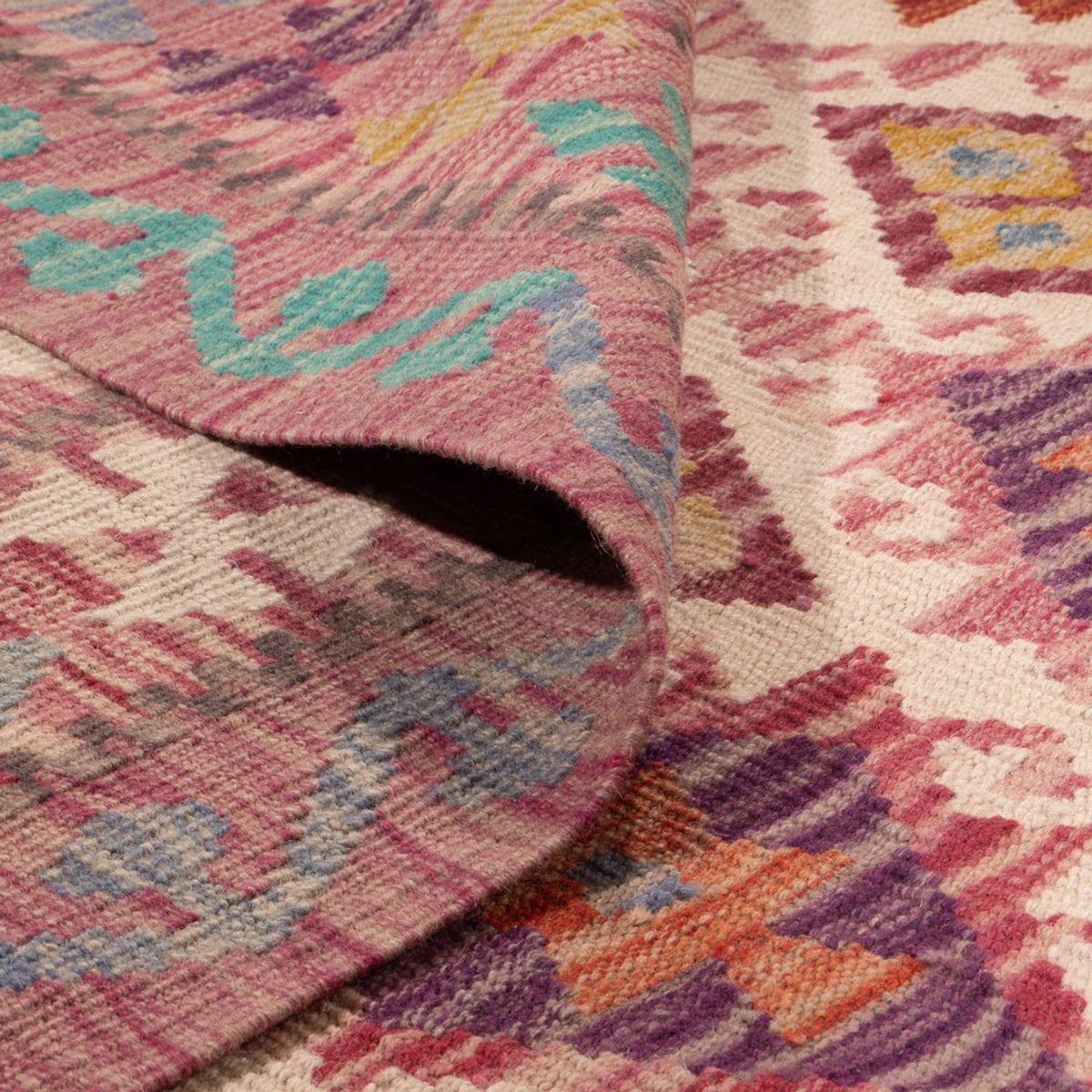 Tappeto Kelim - Splash - 308 x 215 cm - multicolore