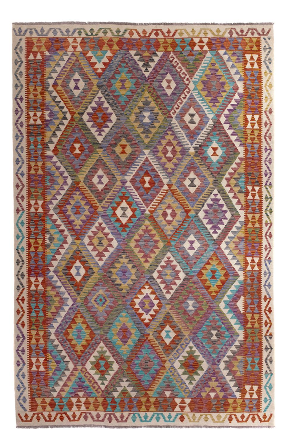 Tappeto Kelim - Splash - 299 x 200 cm - multicolore