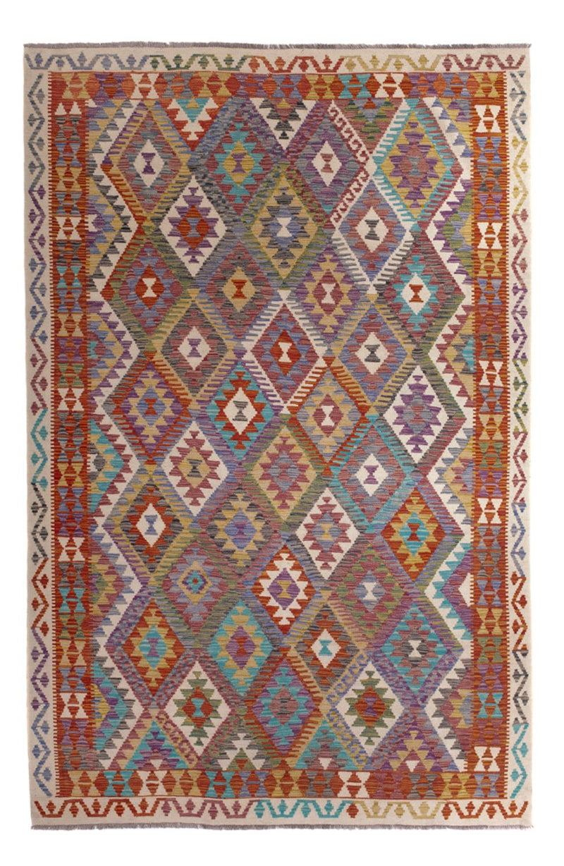 Tappeto Kelim - Splash - 299 x 200 cm - multicolore