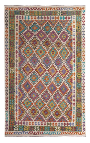 Tappeto Kelim - Splash - 305 x 196 cm - multicolore