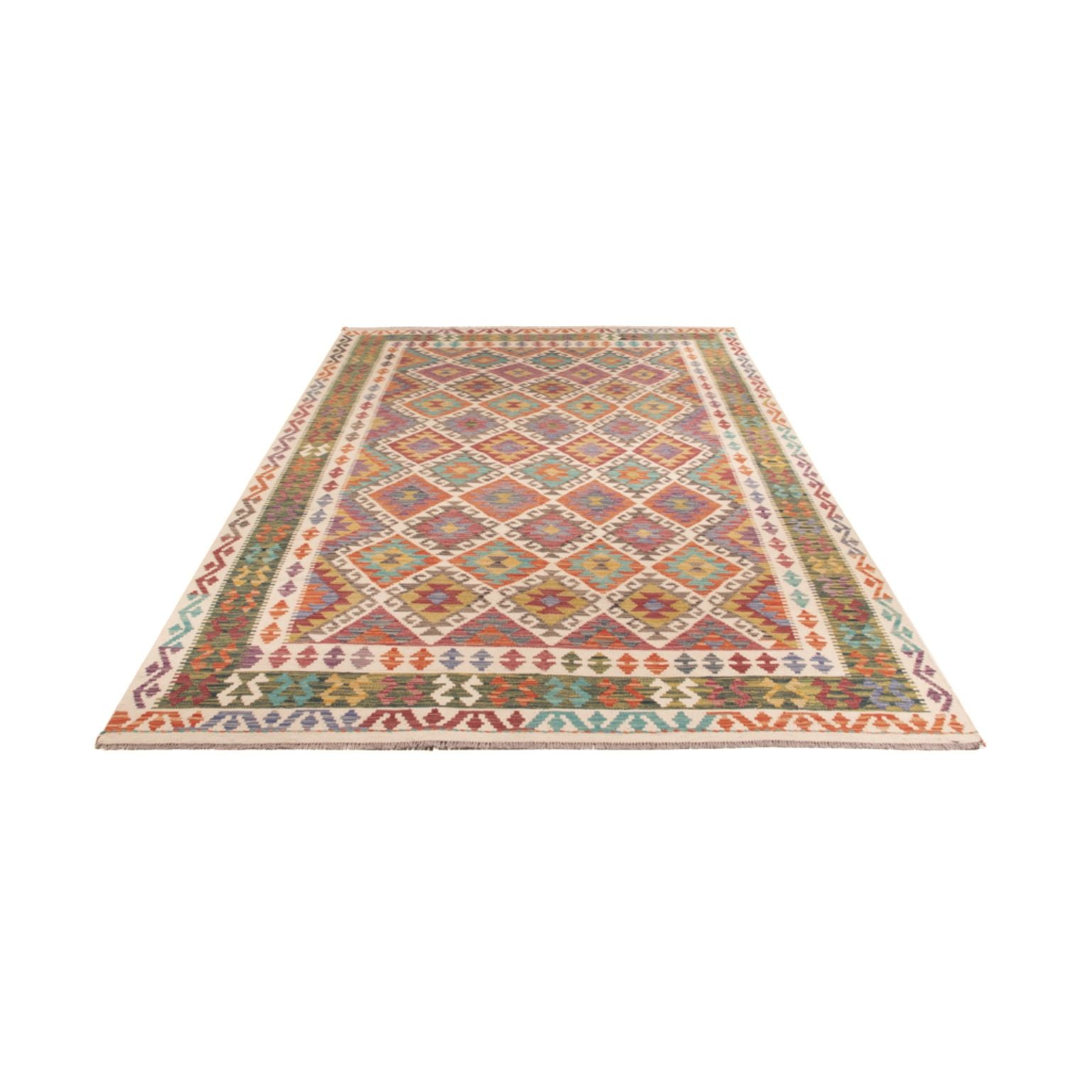 Tappeto Kelim - Splash - 305 x 196 cm - multicolore