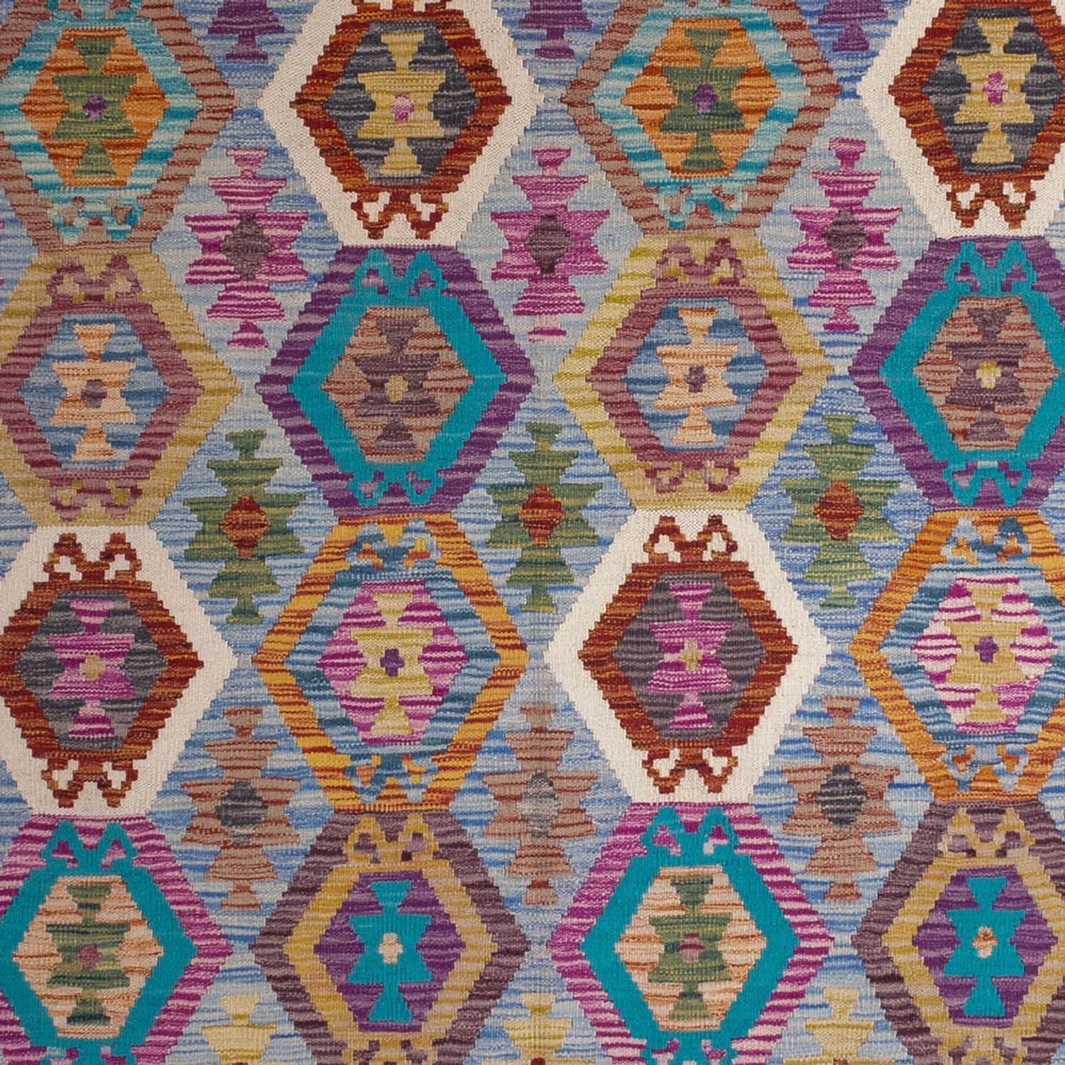 Tappeto Kelim - Splash - 300 x 203 cm - multicolore