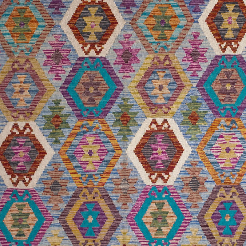 Tappeto Kelim - Splash - 300 x 203 cm - multicolore