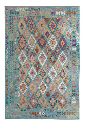 Tappeto Kelim - Splash - 297 x 204 cm - multicolore