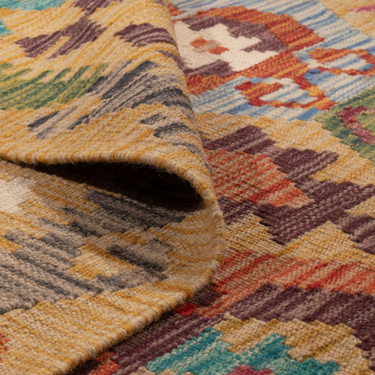 Tappeto Kelim - Splash - 306 x 208 cm - multicolore