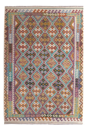 Tappeto Kelim - Splash - 285 x 195 cm - multicolore
