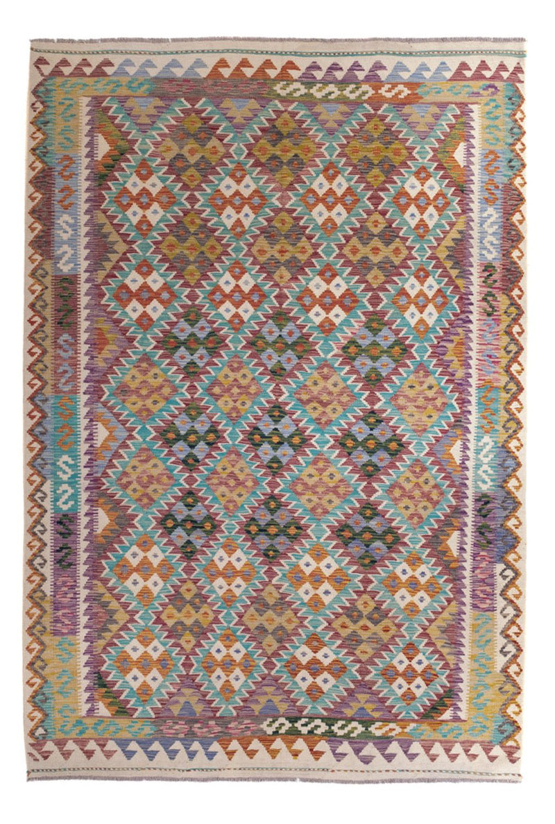 Tappeto Kelim - Splash - 285 x 195 cm - multicolore