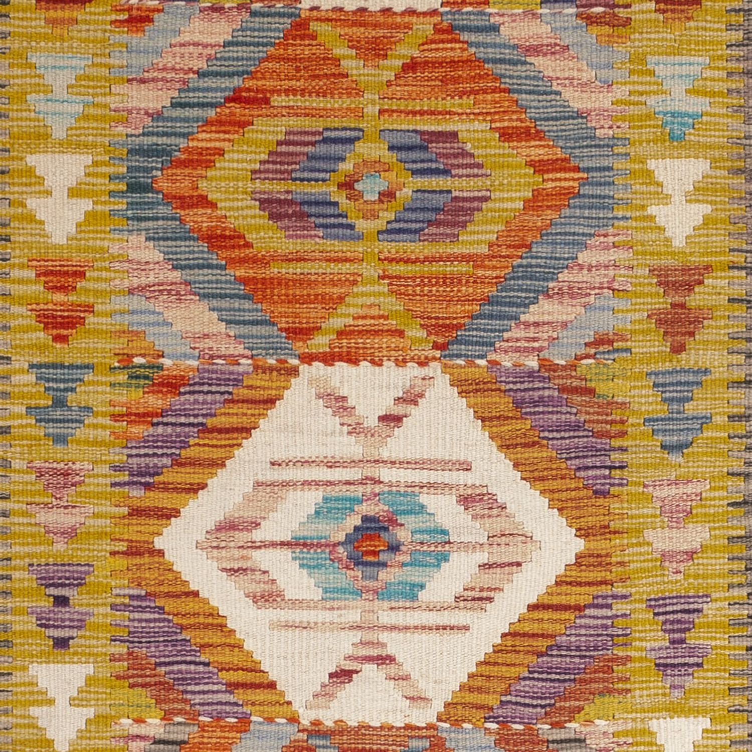 Tappeto corsia Tappeto Kelim - Splash - 192 x 101 cm - multicolore