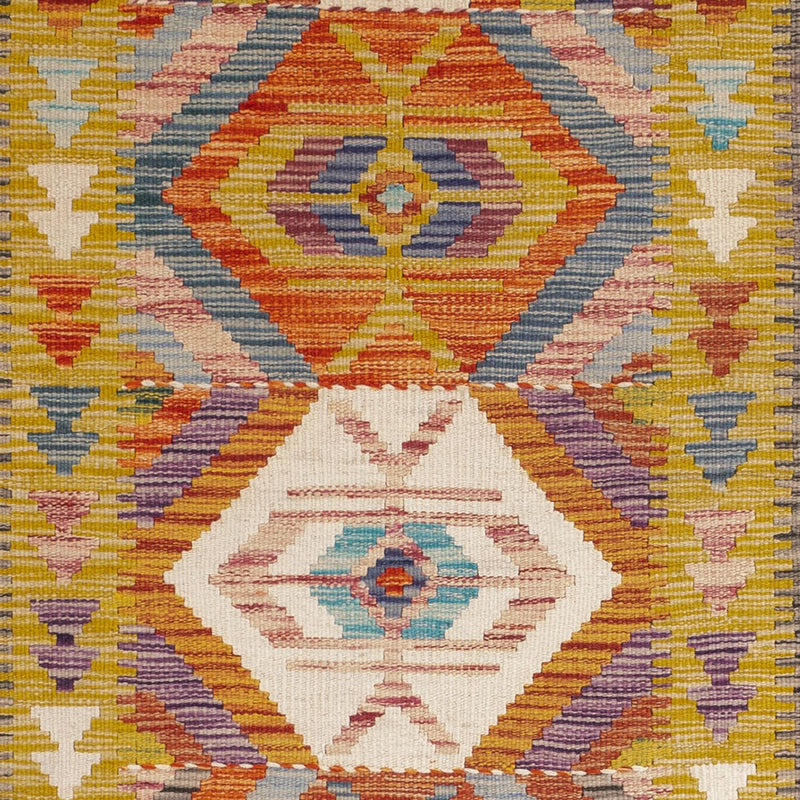 Tappeto corsia Tappeto Kelim - Splash - 192 x 101 cm - multicolore