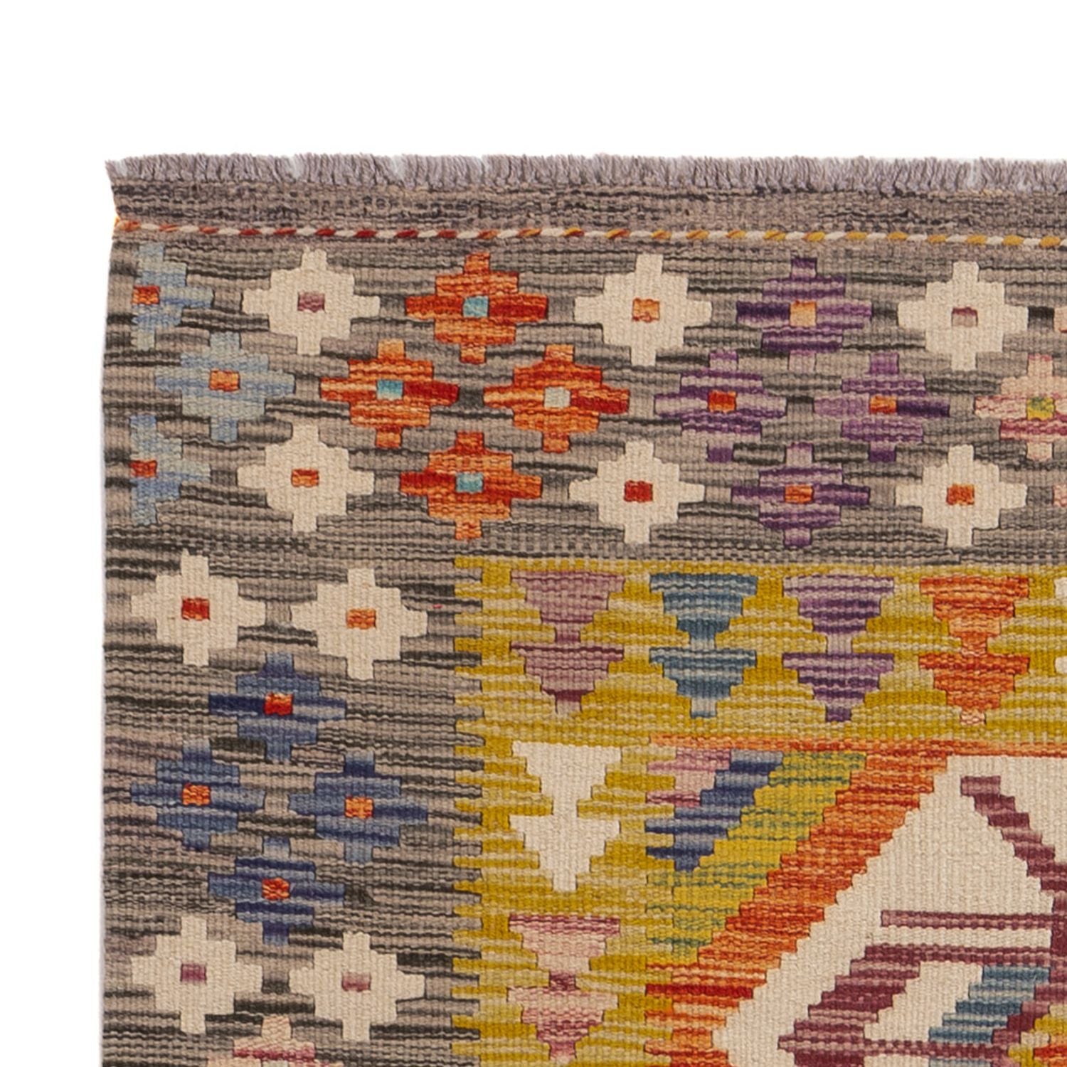 Tappeto corsia Tappeto Kelim - Splash - 192 x 101 cm - multicolore