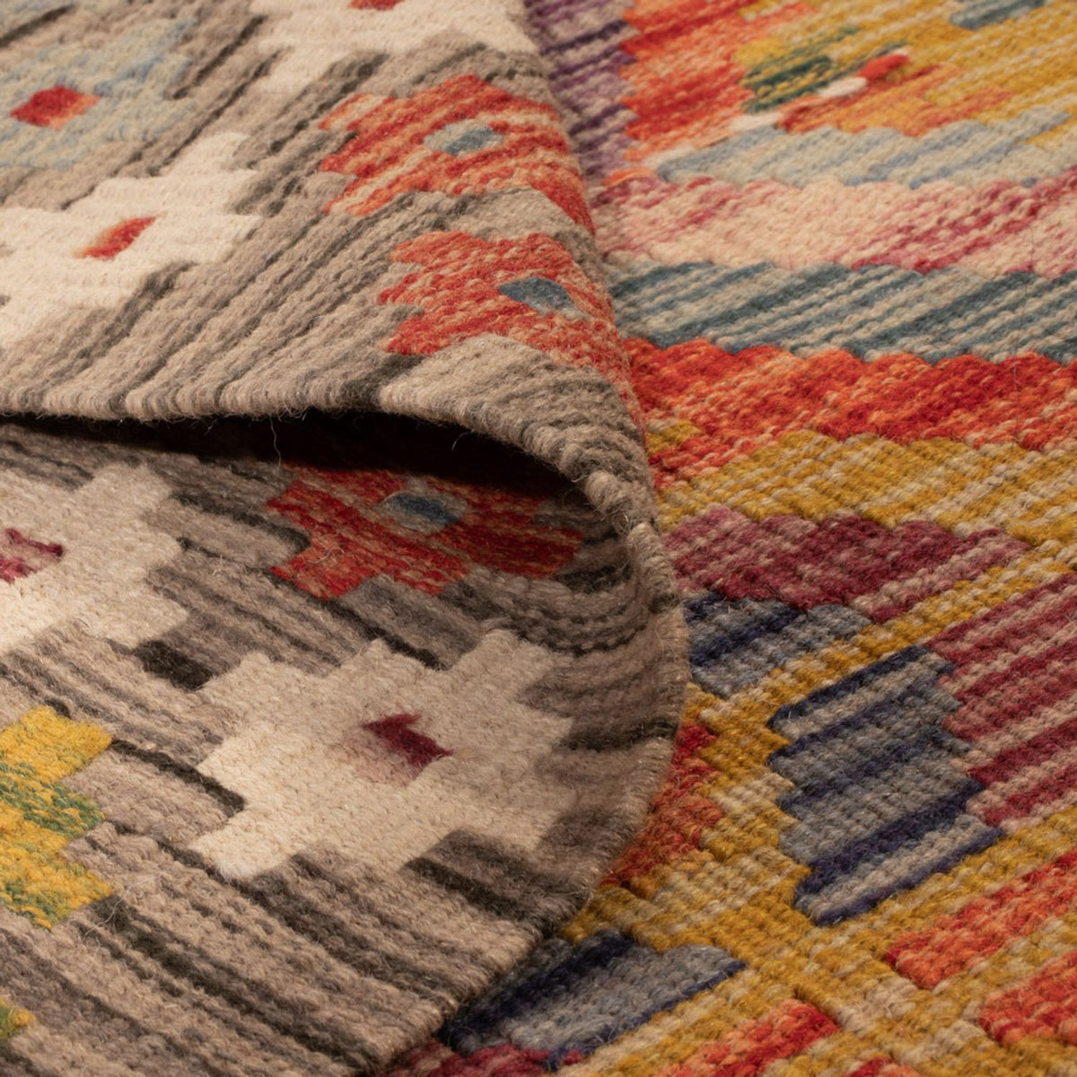 Tappeto corsia Tappeto Kelim - Splash - 192 x 101 cm - multicolore