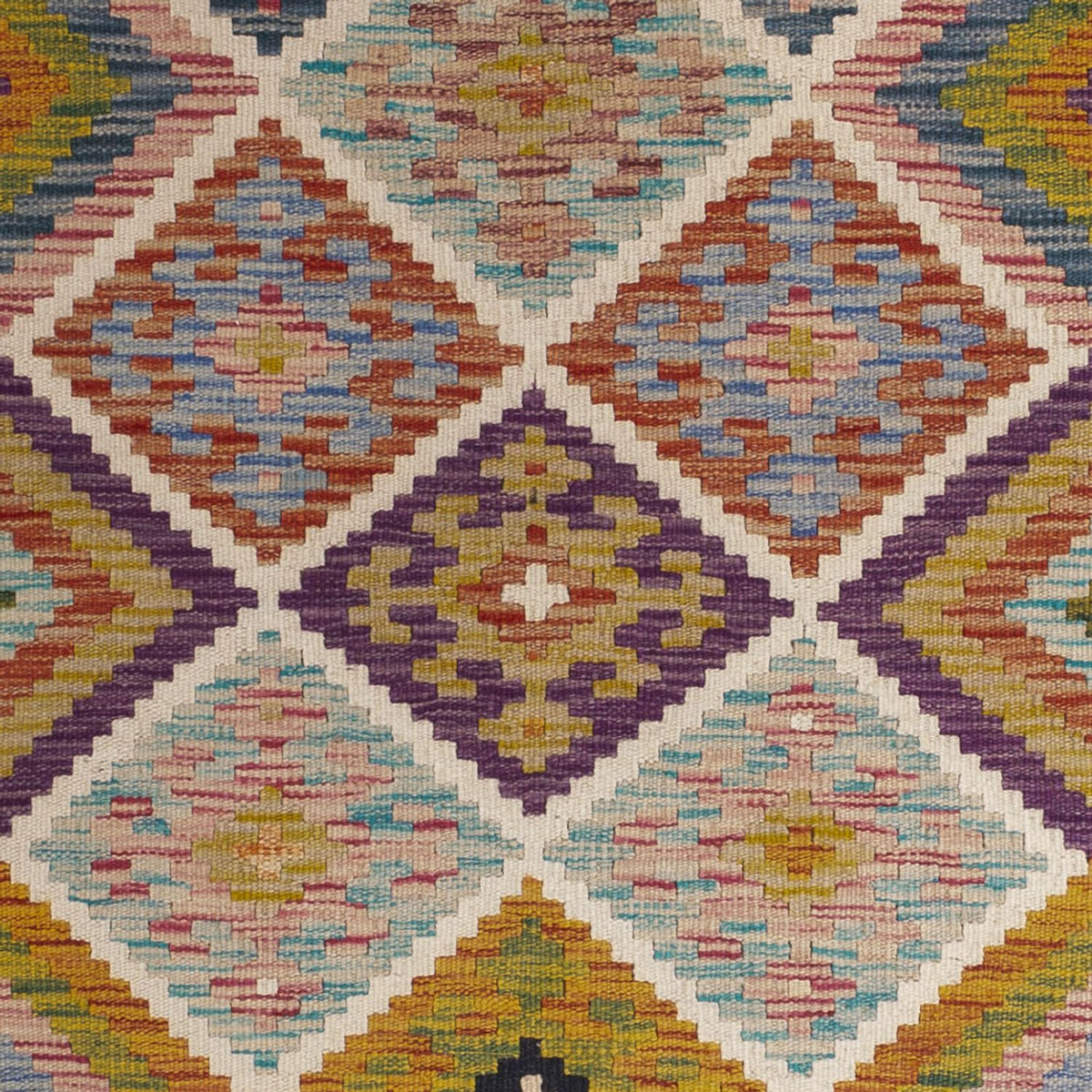 Tappeto corsia Tappeto Kelim - Splash - 195 x 95 cm - multicolore