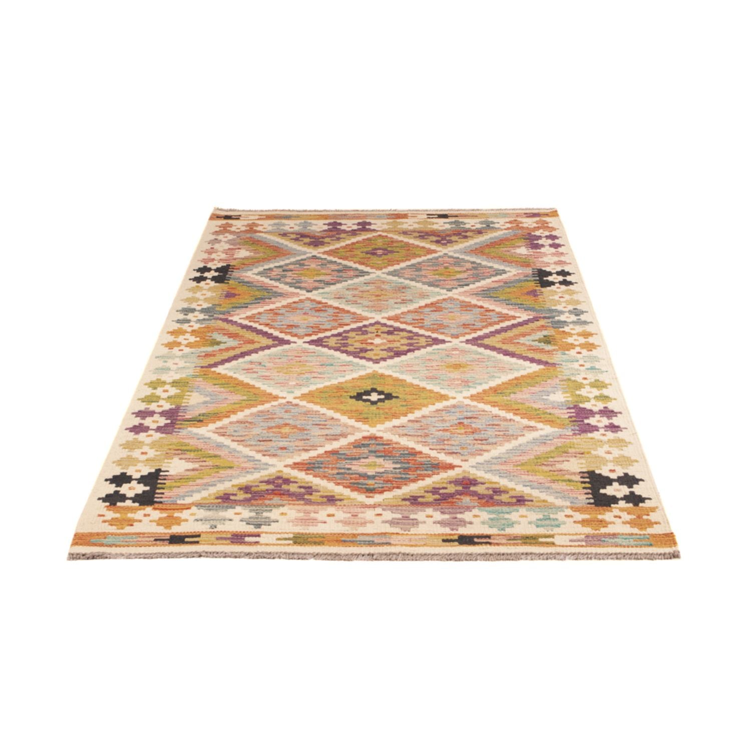 Tappeto corsia Tappeto Kelim - Splash - 195 x 95 cm - multicolore