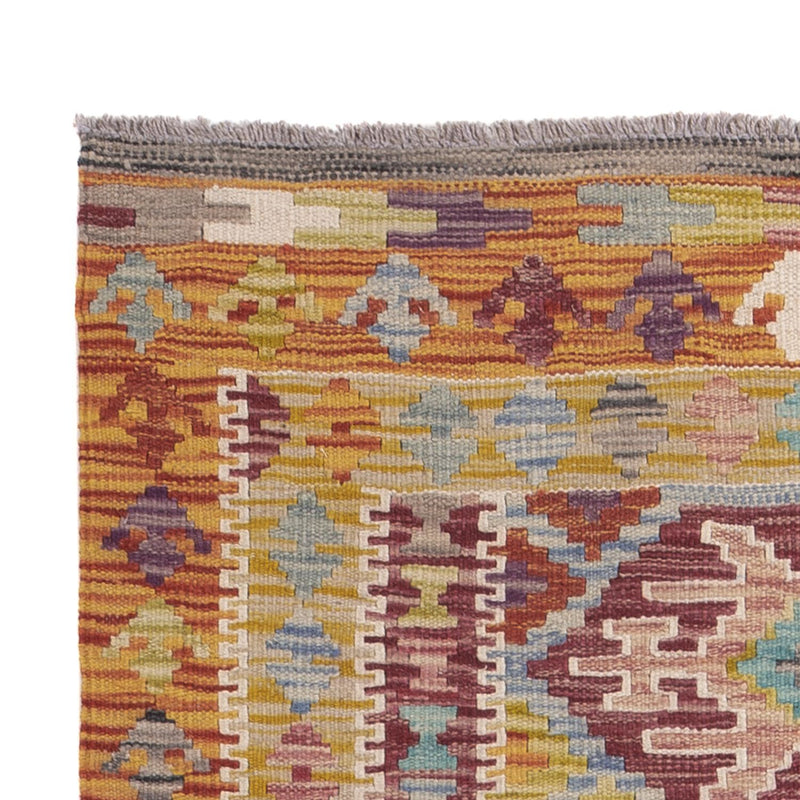 Tappeto corsia Tappeto Kelim - Splash - 201 x 94 cm - multicolore