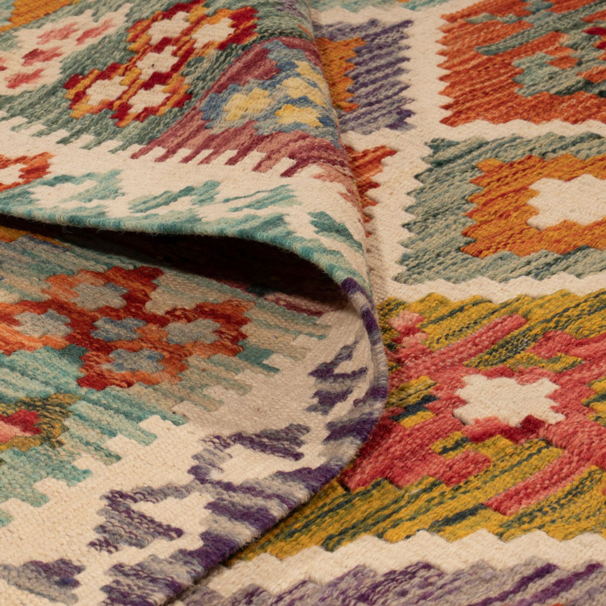 Tappeto Kelim - Splash - 238 x 178 cm - multicolore