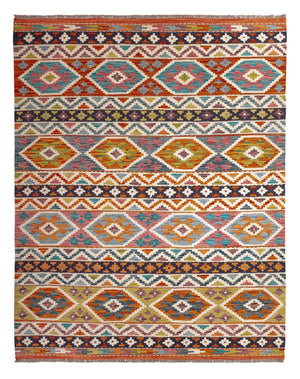 Tappeto Kelim - Splash - 197 x 154 cm - multicolore