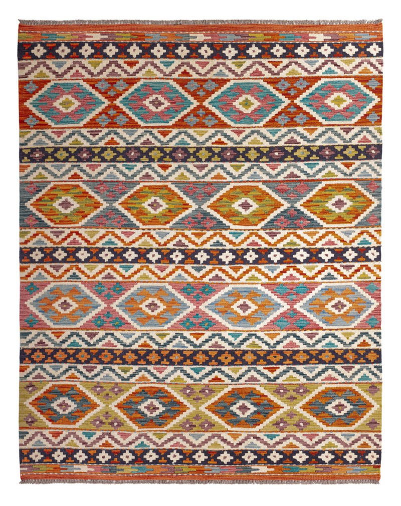 Tappeto Kelim - Splash - 197 x 154 cm - multicolore
