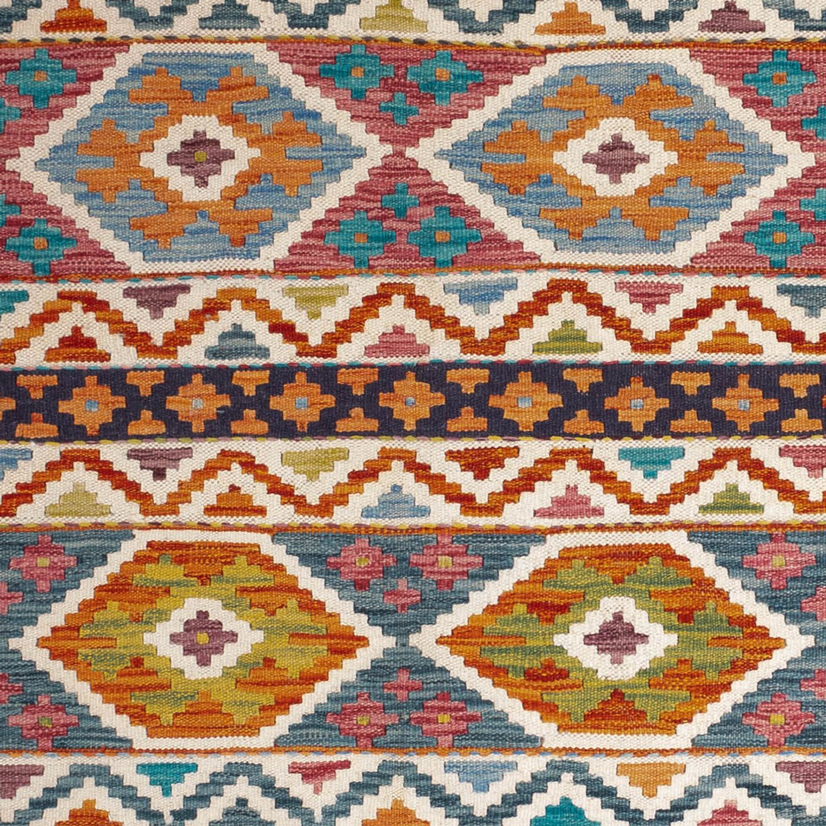 Tappeto Kelim - Splash - 198 x 152 cm - multicolore