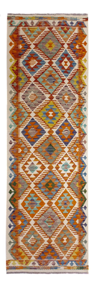 Tappeto corsia Tappeto Kelim - Splash - 234 x 80 cm - multicolore