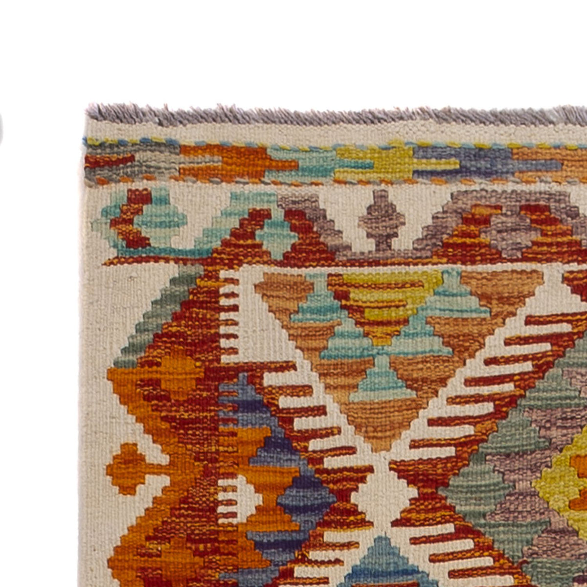 Tappeto corsia Tappeto Kelim - Splash - 234 x 80 cm - multicolore