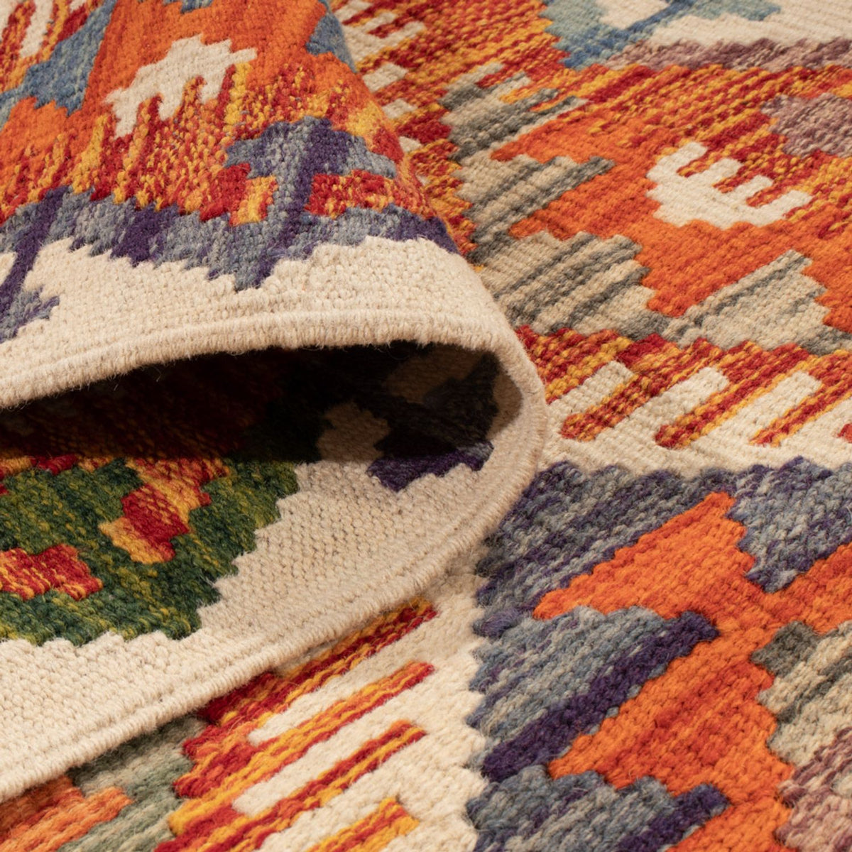 Tappeto corsia Tappeto Kelim - Splash - 234 x 80 cm - multicolore