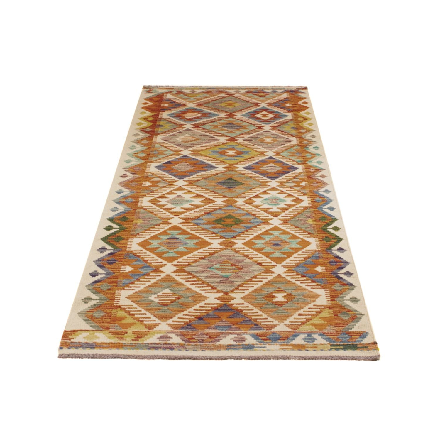 Tappeto corsia Tappeto Kelim - Splash - 234 x 80 cm - multicolore