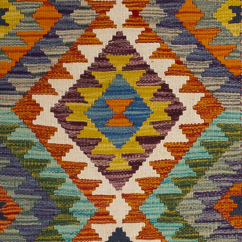 Tappeto corsia Tappeto Kelim - Splash - 233 x 87 cm - multicolore