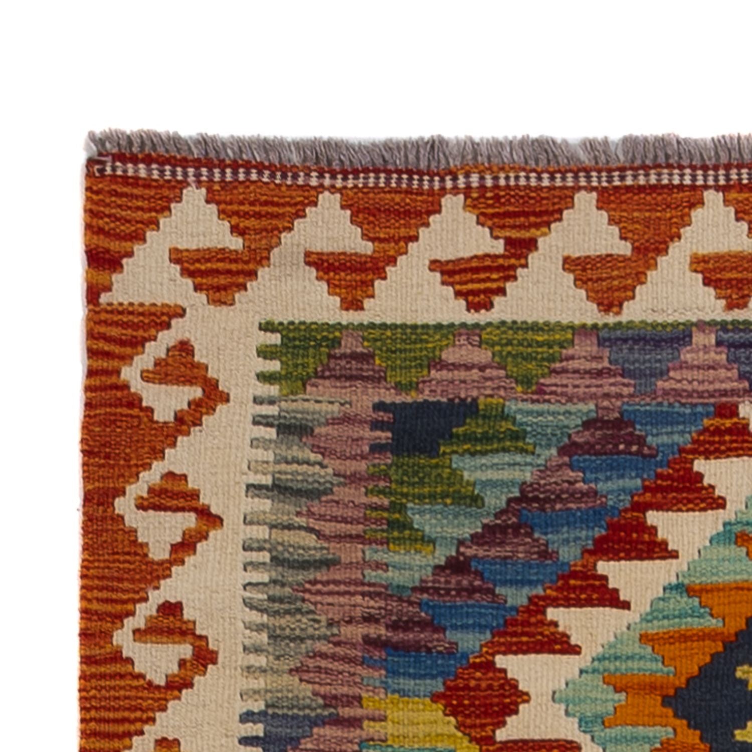 Tappeto corsia Tappeto Kelim - Splash - 233 x 87 cm - multicolore
