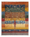 Loribaft Tappeto 158x193cm - Perserteppich Wollteppich - Rettangolo / Multicolore / 158 x 193 cm Rettangolo