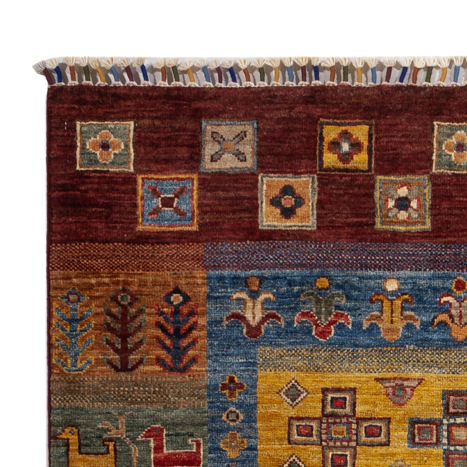 Tappeto Gabbeh - Loribaft Persero - 148 x 105 cm - multicolore