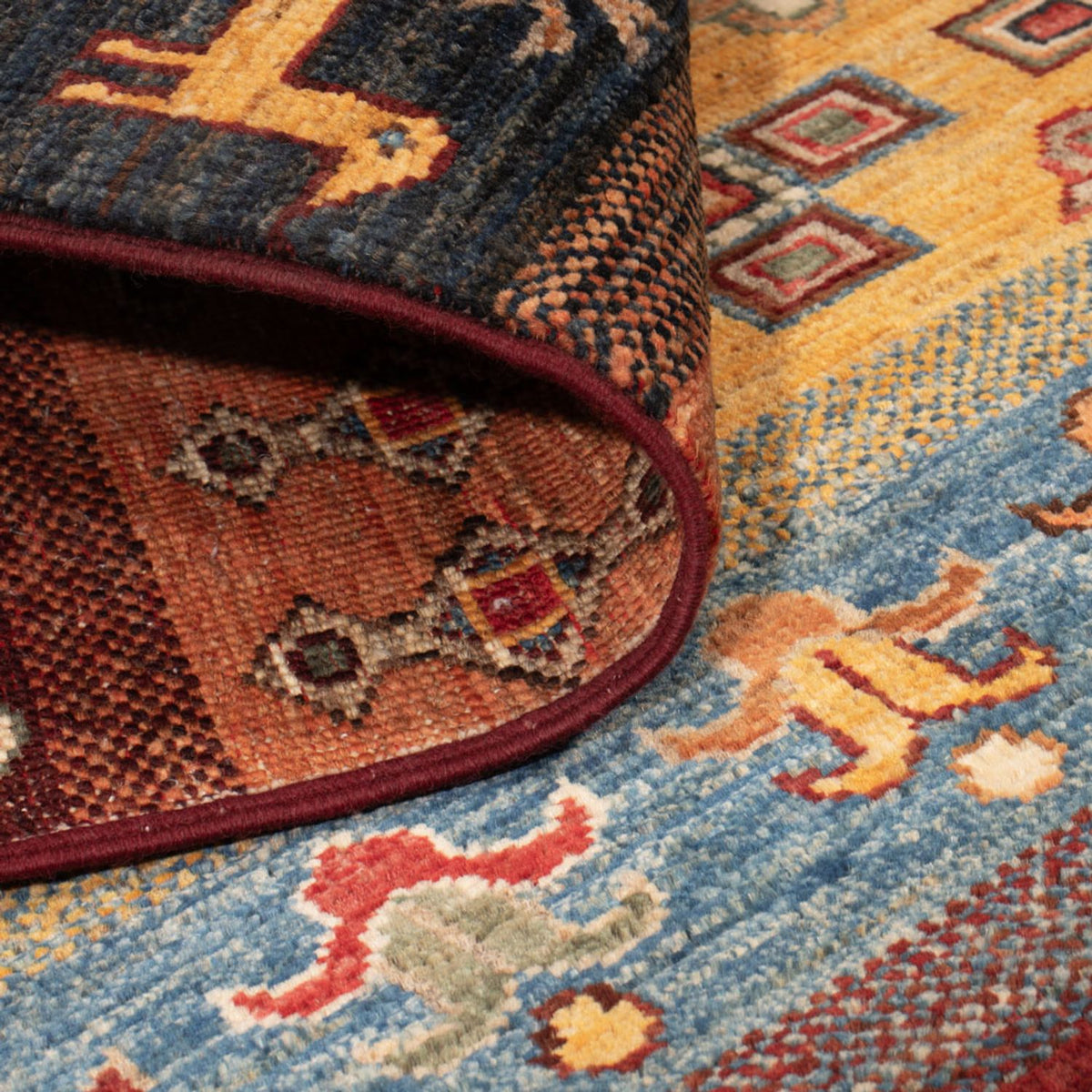 Tappeto Gabbeh - Loribaft Persero - 148 x 105 cm - multicolore