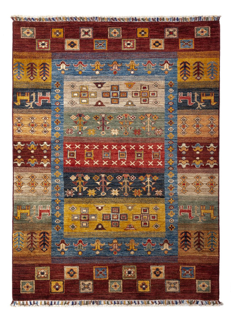 Tappeto Gabbeh - Loribaft Persero - 143 x 105 cm - multicolore