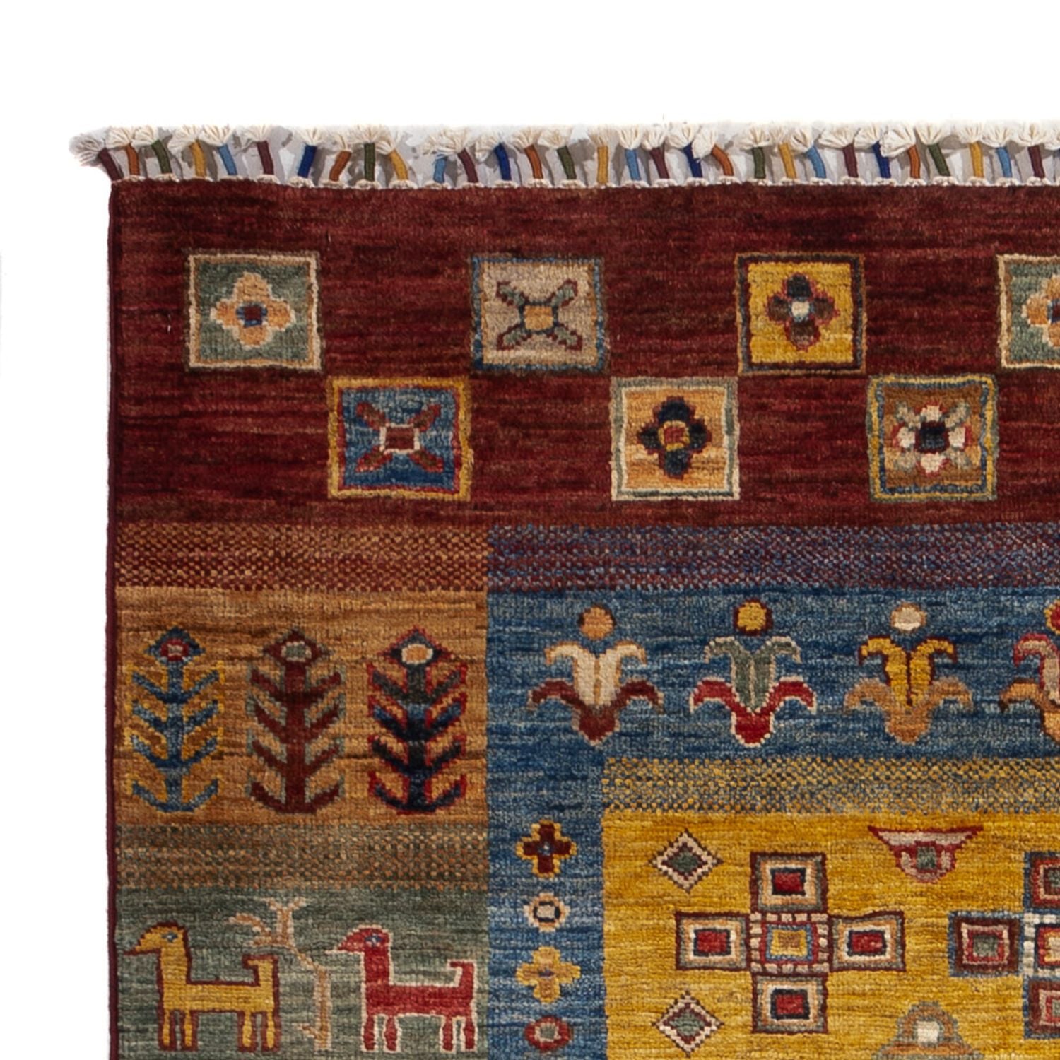 Tappeto Gabbeh - Loribaft Persero - 143 x 105 cm - multicolore